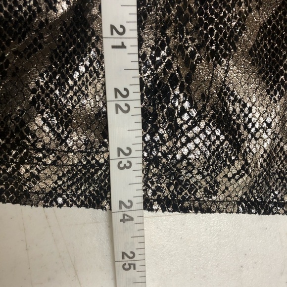 Chicos Black Jacket Metallic Snake Print Size 2 - Picture 5 of 6